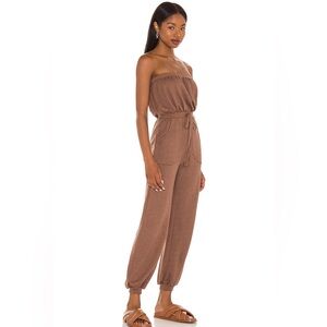 Lovers and friends Rorie jumpsuit in chocolate brown